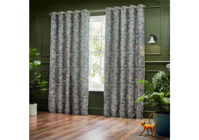 Bengal Eyelet, Wedgewood - Ready Made Curtains - Image 7
